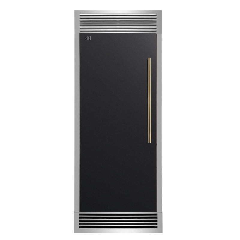 Forno FFFFD1722-32LSG-BLK Maderno 28 in. Refrigerator/Freezer in Black