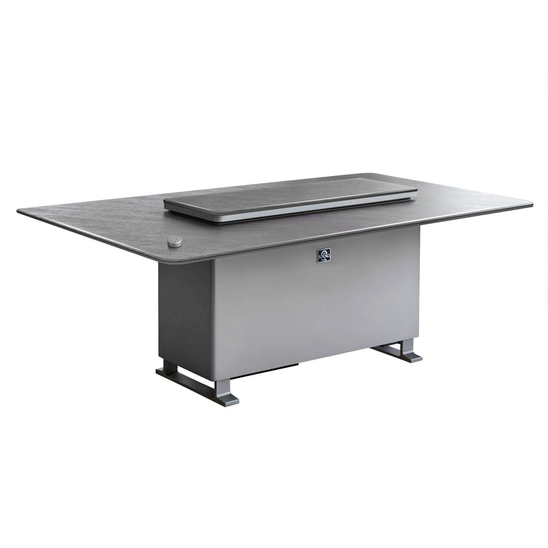Forno FDTFR7044-86BLK Smart Dining Table in Black
