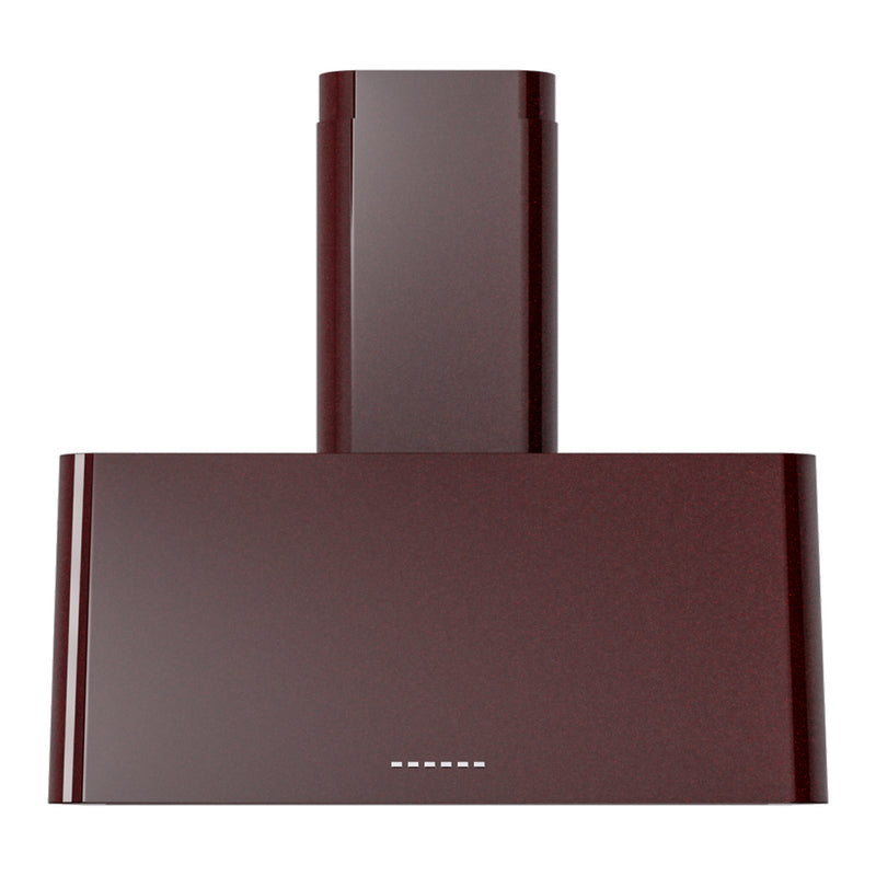 ILVE UAG30BU Nostalgie II 30 inch Wall Mount Range Hood with 600 CFM, 3 Speed + Intensive, Front LED Light Bar (Burgundy)