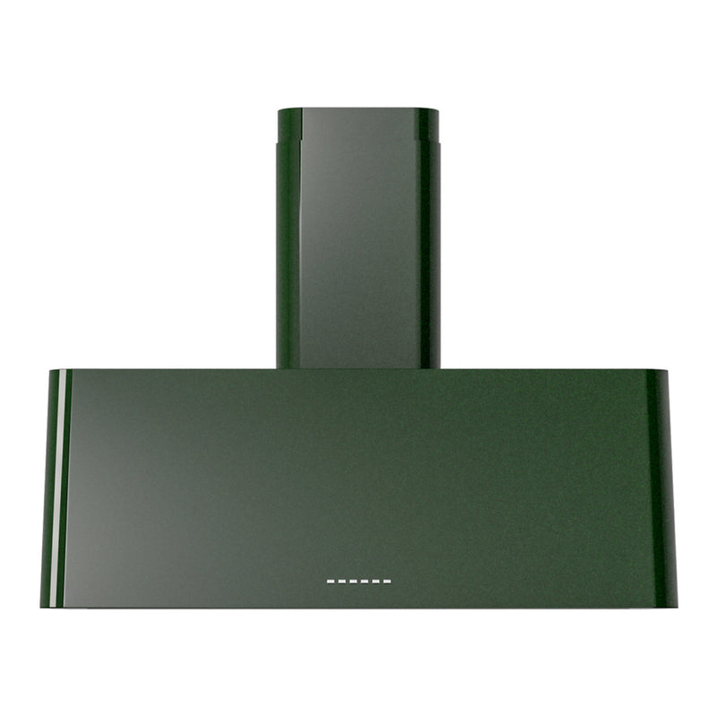 ILVE UAG36EG Nostalgie II 36 inch Wall Mount Range Hood with 600 CFM, 3 Speed + Intensive, Front LED Light Bar (Emerald Green)