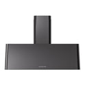 ILVE UAG40BK Nostalgie II 40 inch Wall Mount Range Hood with 600 CFM, 3 Speed + Intensive, Front LED Light Bar (Glossy Black)