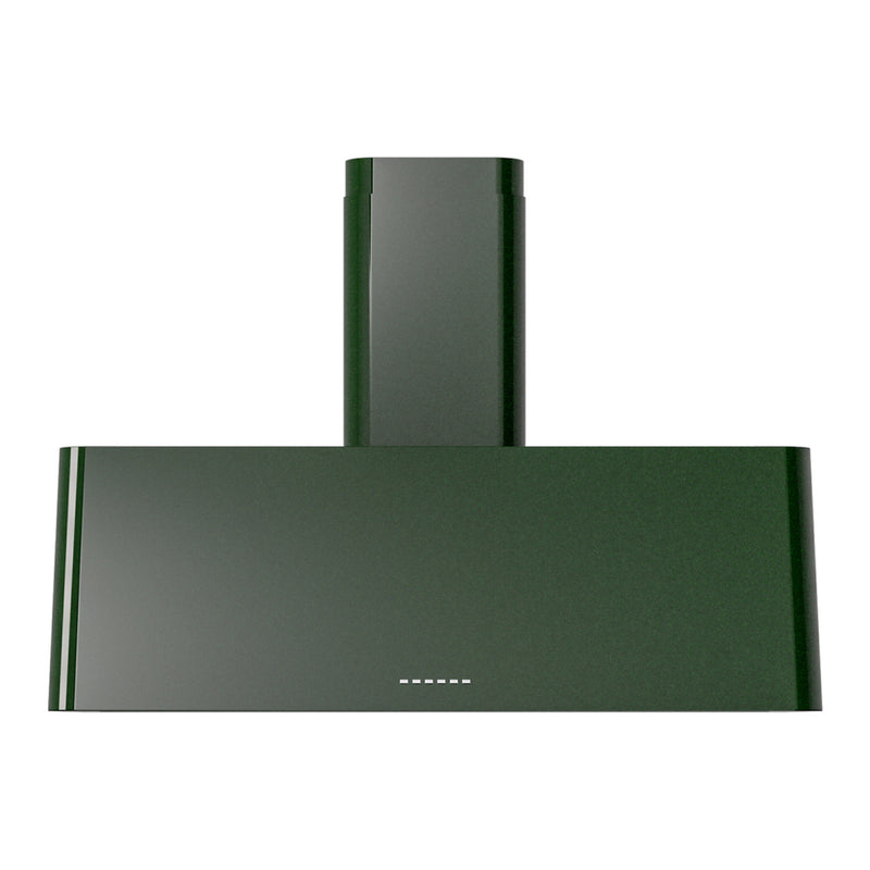 ILVE UAG40EG Nostalgie II 40 inch Wall Mount Range Hood with 600 CFM, 3 Speed + Intensive, Front LED Light Bar (Emerald Green)