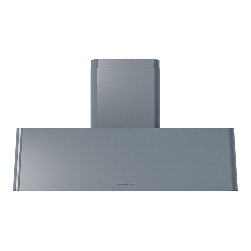 ILVE UAG48BG Nostalgie II 48 inch Wall Mount Range Hood with 850 CFM, 3 Speed + Intensive, Front LED Light Bar (Blue Grey)