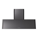 ILVE UAG48BK Nostalgie II 48 inch Wall Mount Range Hood with 850 CFM, 3 Speed + Intensive, Front LED Light Bar (Glossy Black)