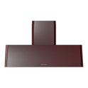 ILVE UAG48BU Nostalgie II 48 inch Wall Mount Range Hood with 850 CFM, 3 Speed + Intensive, Front LED Light Bar (Burgundy)