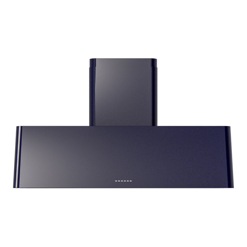 ILVE UAG48MB Nostalgie II 48 inch Wall Mount Range Hood with 850 CFM, 3 Speed + Intensive, Front LED Light Bar (Midnight Blue)