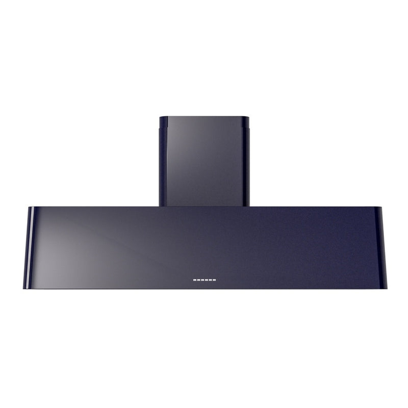 ILVE UAG60MB Nostalgie II 60 inch Wall Mount Range Hood with 850 CFM, 3 Speed + Intensive, Front LED Light Bar (Midnight Blue)