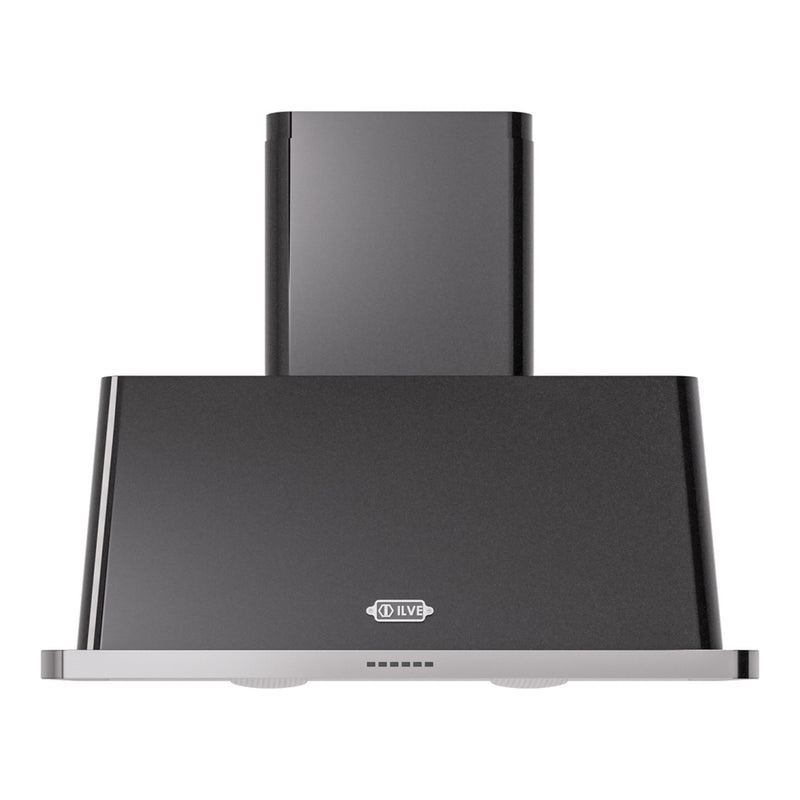 ILVE UAM100BK Majestic 40 in. Range Hood in Glossy Black