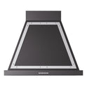ILVE UANB30BKC Nostalgie II Noblesse 30 inch Range Hood with 600 CFM (Glossy Black, Chrome)