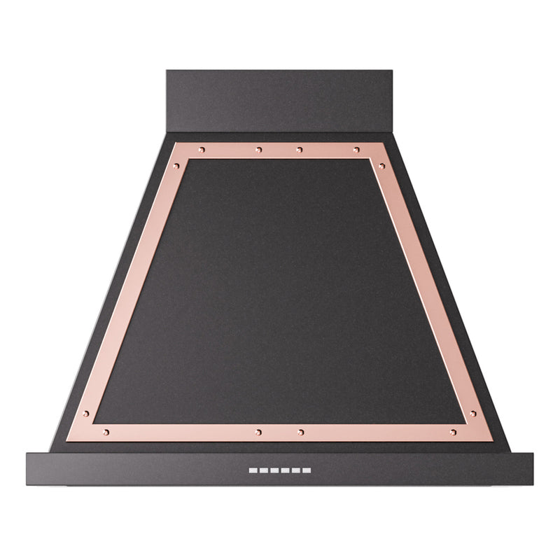 ILVE UANB30BKP Nostalgie 30 in. Range Hood in Glossy Black