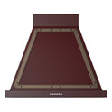ILVE UANB30BUB Nostalgie II Noblesse 30 inch Range Hood with 600 CFM (Burgundy, Burnished)
