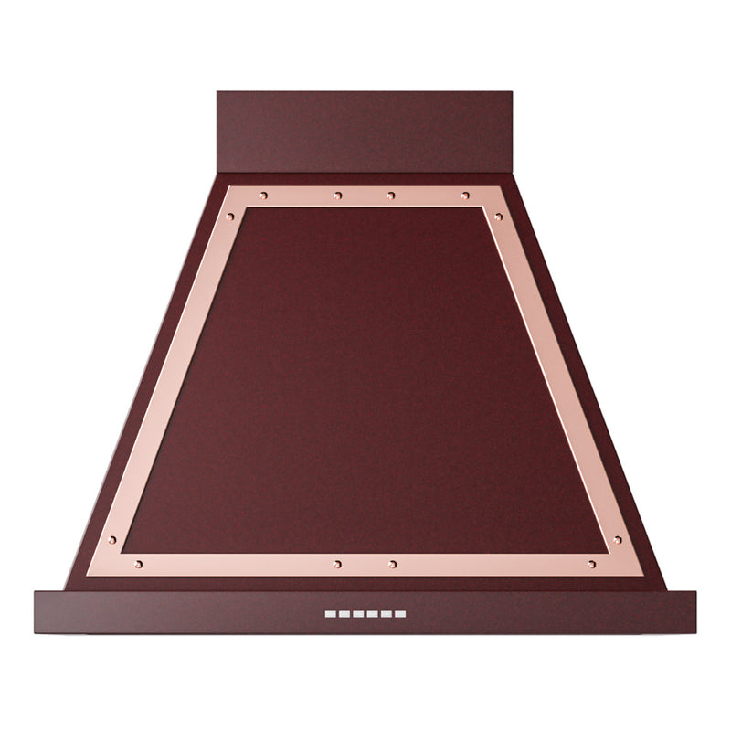ILVE UANB30BUP Nostalgie 30 in. Range Hood in Burgundy