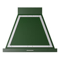 ILVE UANB30EGC Nostalgie II Noblesse 30 inch Range Hood with 600 CFM (Emerald Green, Chrome)