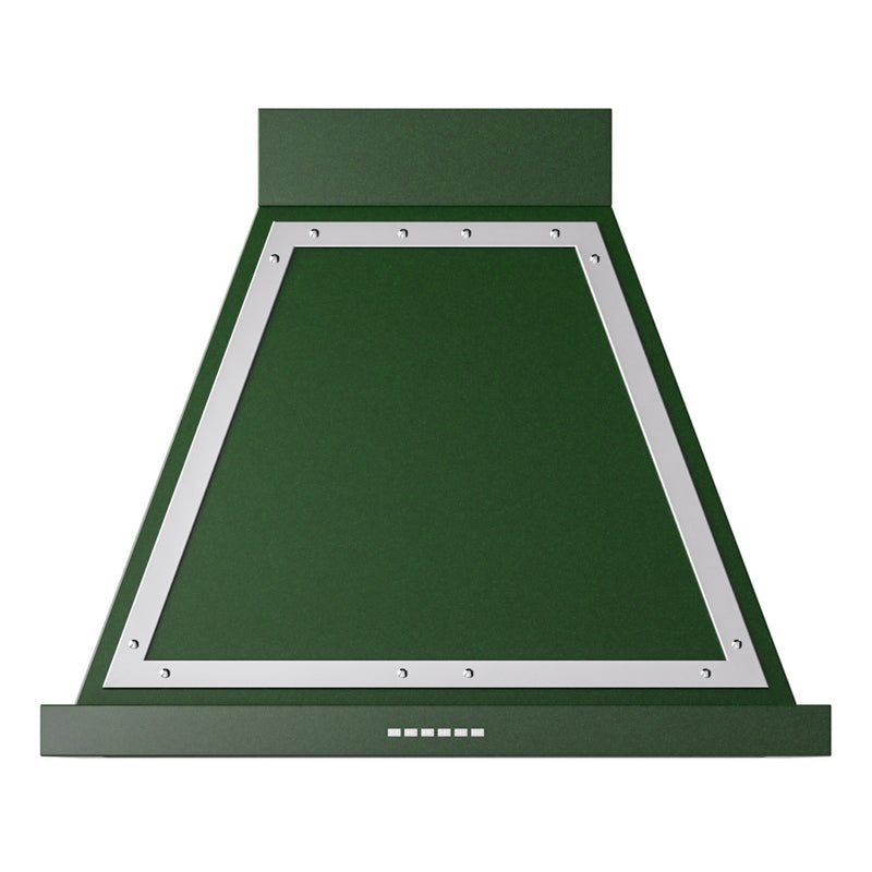 ILVE UANB30EGC Nostalgie II Noblesse 30 inch Range Hood with 600 CFM (Emerald Green, Chrome)
