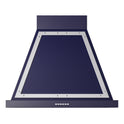 ILVE UANB30MBC Nostalgie II Noblesse 30 inch Range Hood with 600 CFM (Midnight Blue, Chrome)
