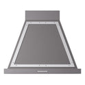 ILVE UANB30MGC Nostalgie II Noblesse 30 inch Range Hood with 600 CFM (Graphite Matte, Chrome)