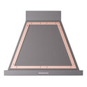 ILVE UANB30MGP Nostalgie II Noblesse 30 inch Range Hood with 600 CFM (Graphite Matte, Copper)