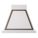 ILVE UANB30WHB Nostalgie II Noblesse 30 inch Range Hood with 600 CFM (White, Burnished)