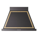 ILVE UANB36BKG Nostalgie II Noblesse 36 inch Range Hood (Glossy Black, Brass)