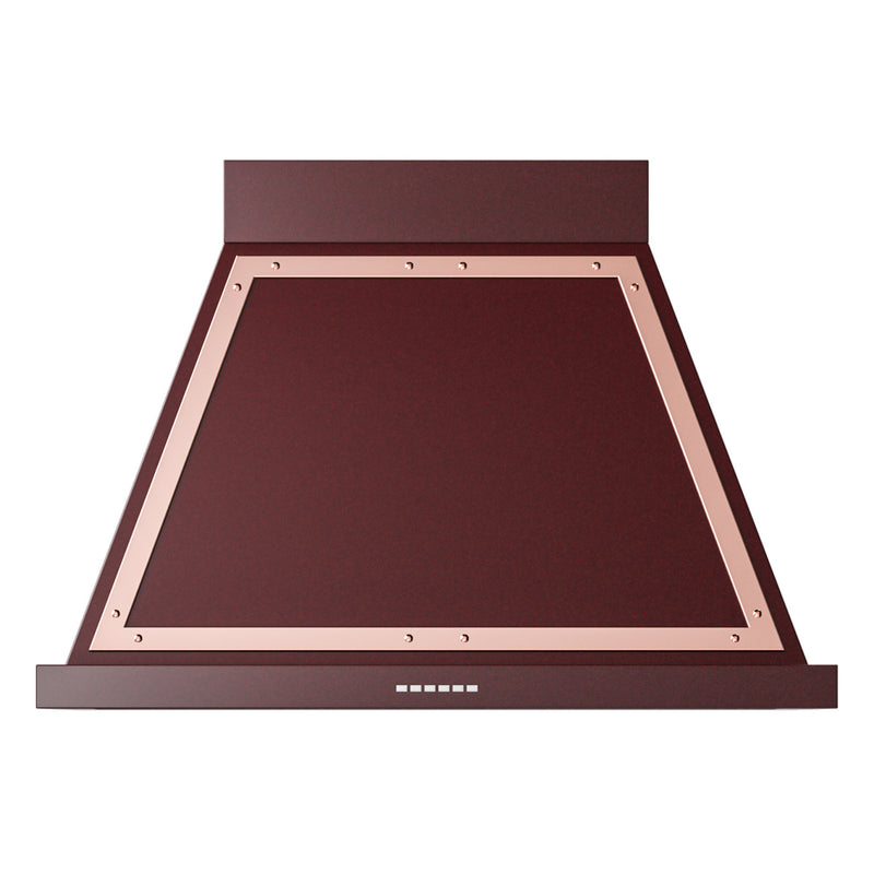 ILVE UANB36BUP Nostalgie 36 in. Range Hood in Burgundy