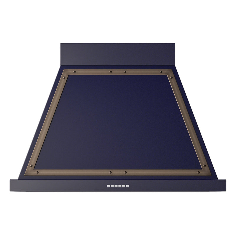 ILVE UANB36MBB Nostalgie II Noblesse 36 inch Range Hood (Midnight Blue, Burnished)