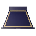 ILVE UANB36MBG Nostalgie II Noblesse 36 inch Range Hood (Midnight Blue, Brass)