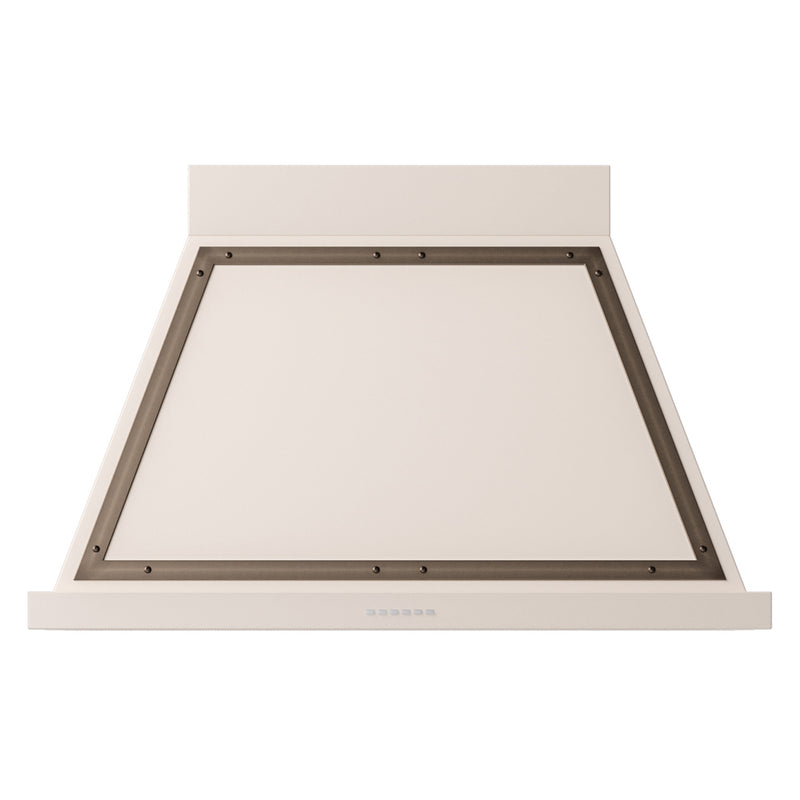 ILVE UANB40AWB Nostalgie II Noblesse 40 inch Range Hood with 600 CFM (Antique White, Burnished)