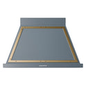 ILVE UANB40BGG Nostalgie II Noblesse 40 inch Range Hood with 600 CFM (Blue Grey, Brass)