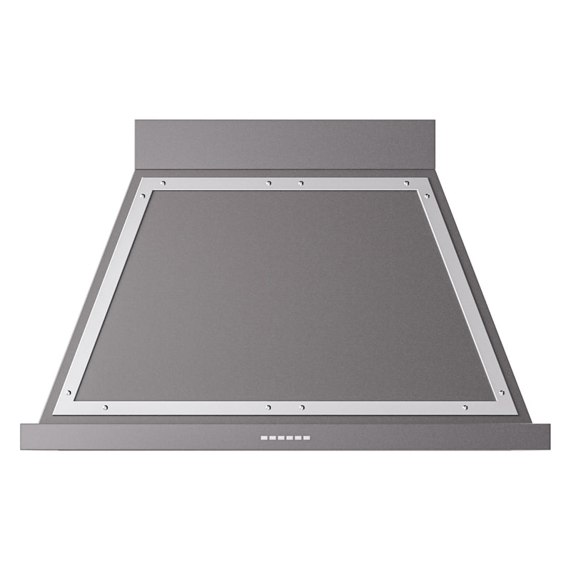 ILVE UANB40MGC Nostalgie II Noblesse 40 inch Range Hood with 600 CFM (Graphite Matte, Chrome)