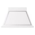 ILVE UANB40WHC Nostalgie II Noblesse 40 inch Range Hood with 600 CFM (White, Chrome)