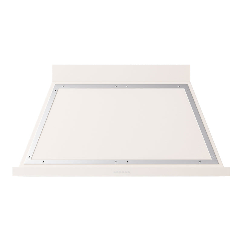 ILVE UANB48AWC Nostalgie II Noblesse 48 inch Range Hood with 600 CFM (Antique White, Chrome)