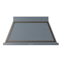 ILVE UANB48BGB Nostalgie II Noblesse 48 inch Range Hood with 600 CFM (Blue Grey, Burnished)