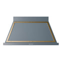 ILVE UANB48BGG Nostalgie II Noblesse 48 inch Range Hood with 600 CFM (Blue Grey, Brass)