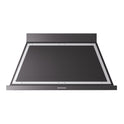 ILVE UANB48BKC Nostalgie II Noblesse 48 inch Range Hood with 600 CFM (Glossy Black, Chrome)