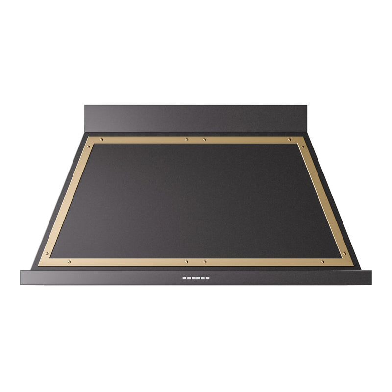 ILVE UANB48BKG Nostalgie 48 in. Range Hood in Glossy Black