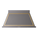 ILVE UANB48MGG Nostalgie II Noblesse 48 inch Range Hood with 600 CFM (Graphite Matte, Brass)