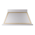 ILVE UANB48SSG Nostalgie II Noblesse 48 inch Range Hood with 600 CFM (Stainless Steel, Brass)