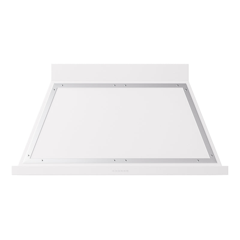 ILVE UANB48WHC Nostalgie II Noblesse 48 inch Range Hood with 600 CFM (White, Chrome)