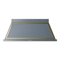 ILVE UANB60BGG Nostalgie II Noblesse 60 inch Range Hood with 600 CFM (Blue Grey, Brass)