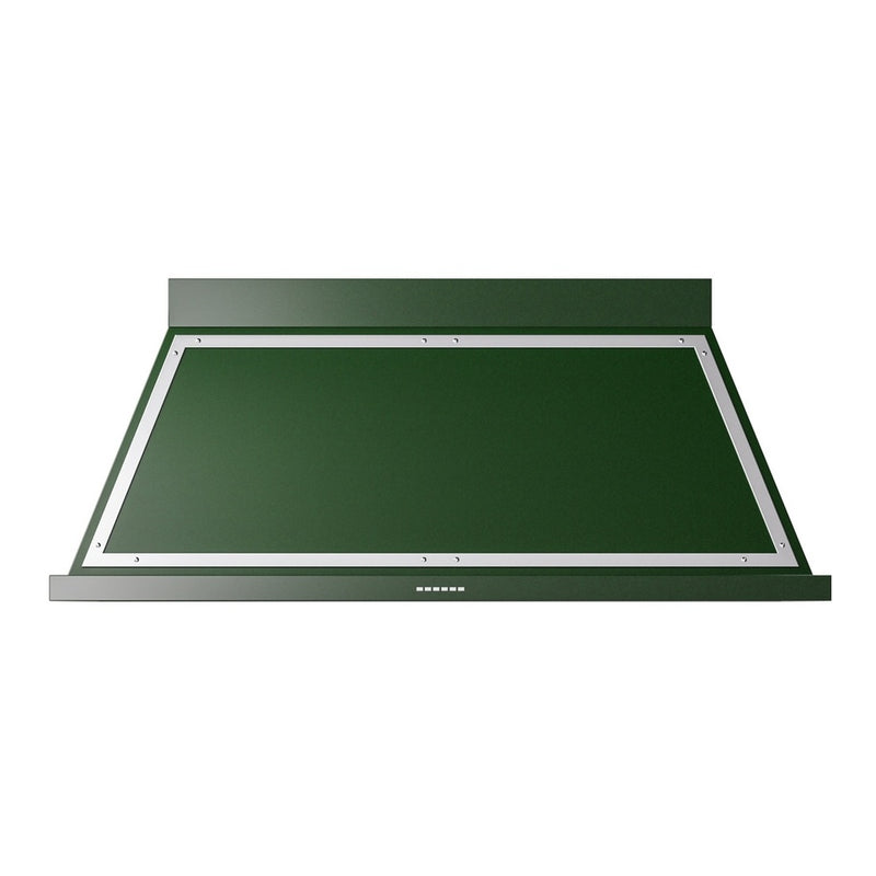 ILVE UANB60EGC Nostalgie II Noblesse 60 inch Range Hood with 600 CFM (Emerald Green, Chrome)