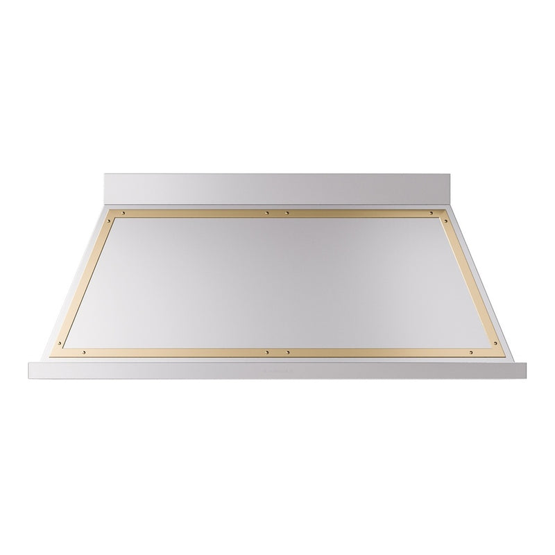 ILVE UANB60SSG Nostalgie II Noblesse 60 inch Range Hood with 600 CFM (Stainless Steel, Brass)