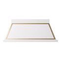 ILVE UANB60WHG Nostalgie II Noblesse 60 inch Range Hood with 600 CFM (White, Brass)