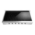 ILVE UHCPI486NSSC Nostalgie II 48 inch Built-In Induction Rangetop with 6 Elements, Stainless Steel (Chrome)