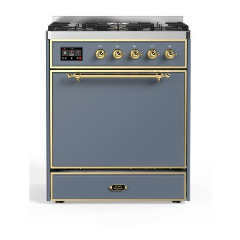 ILVE UM30DQNE3BGGLP Majestic 30 in. Dual Fuel Range in Blue Grey