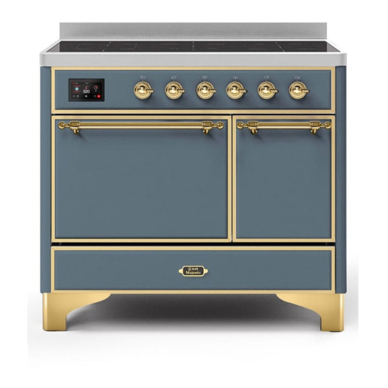 ILVE UMDI10QNS3BGG Majestic II 40 in. Induction Range in Blue Grey