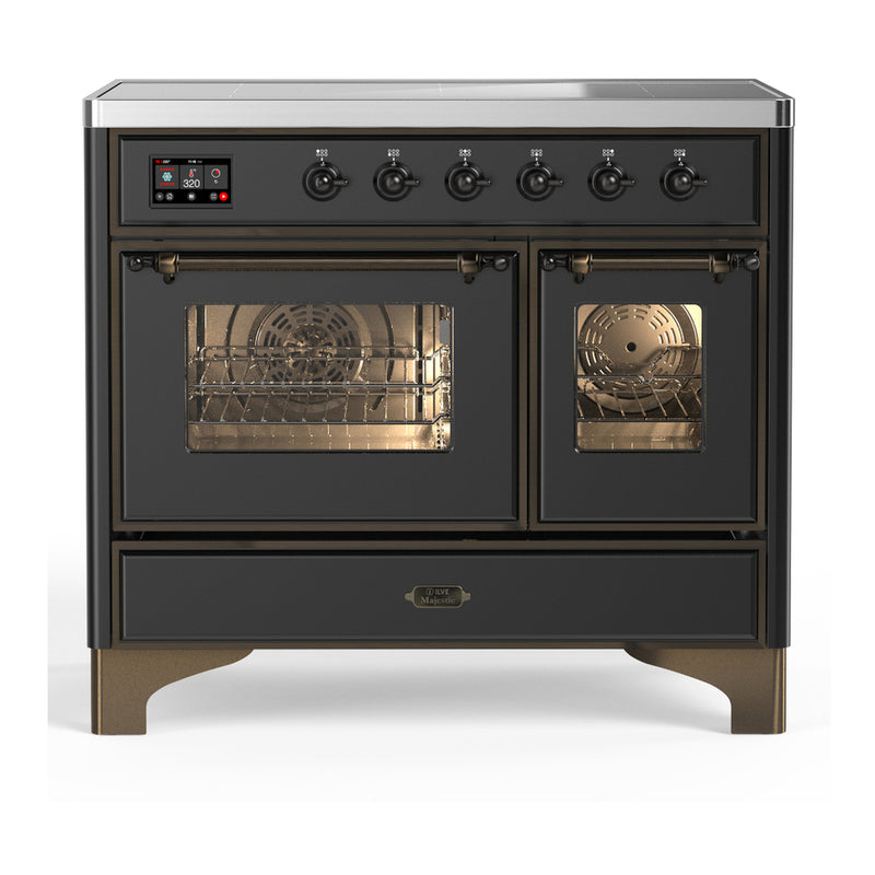 ILVE UMDIB40NR3MGB Majestic III 40 in. Induction Range in Graphite Matte