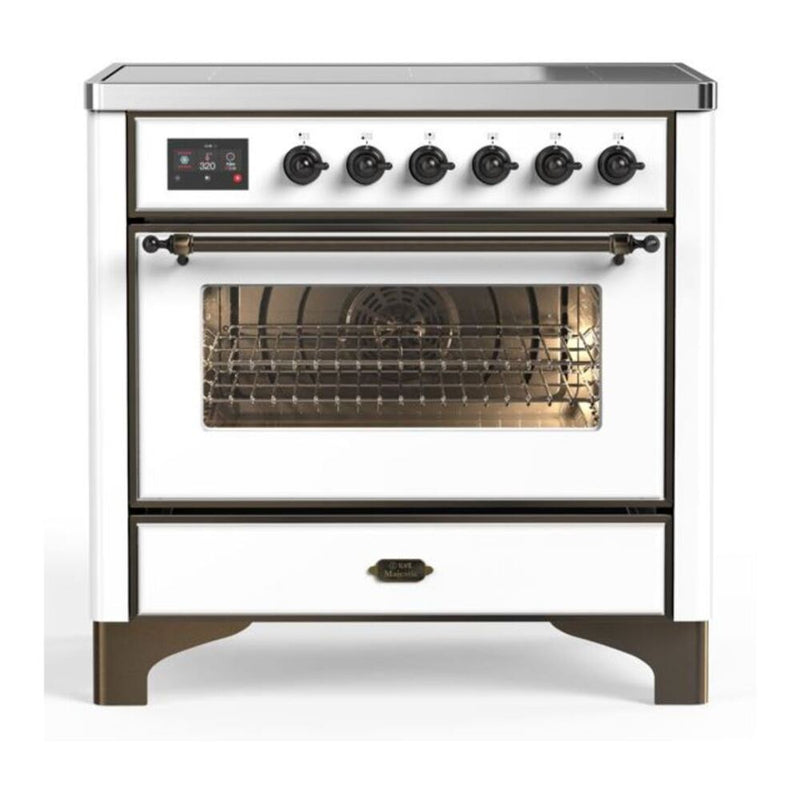 ILVE UMI09NS3WHB Majestic II 36 in. Induction Range in White