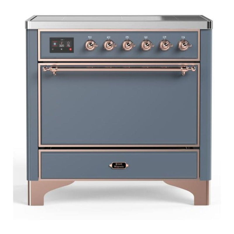 ILVE UMI09QNS3BGP Majestic II 36 in. Induction Range in Blue Grey