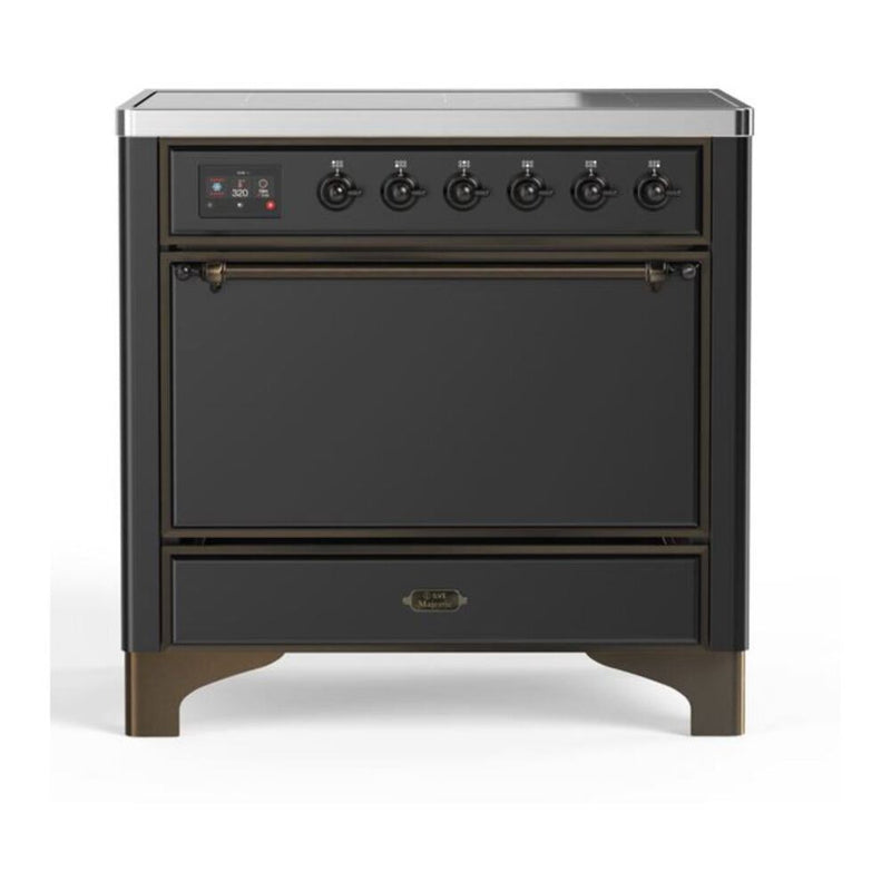ILVE UMI09QNS3MGB Majestic II 36 in. Induction Range in Graphite Matte