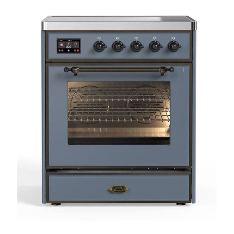 ILVE UMI30NE3BGB Majestic II 30 in. Induction Range in Blue Grey